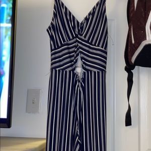 Striped jumpsuit